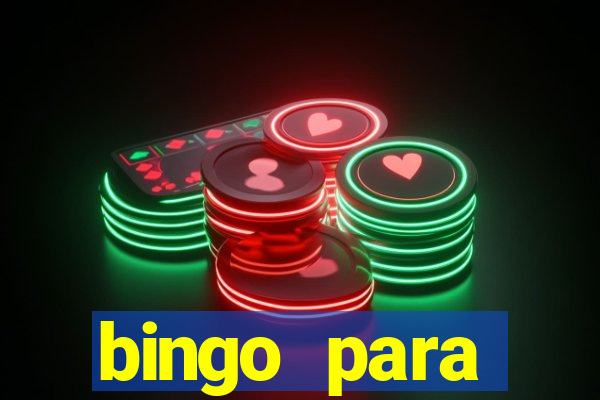 bingo para despedida de solteira para imprimir